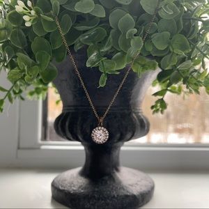 Gold Chain Cubic Zirconia Necklace